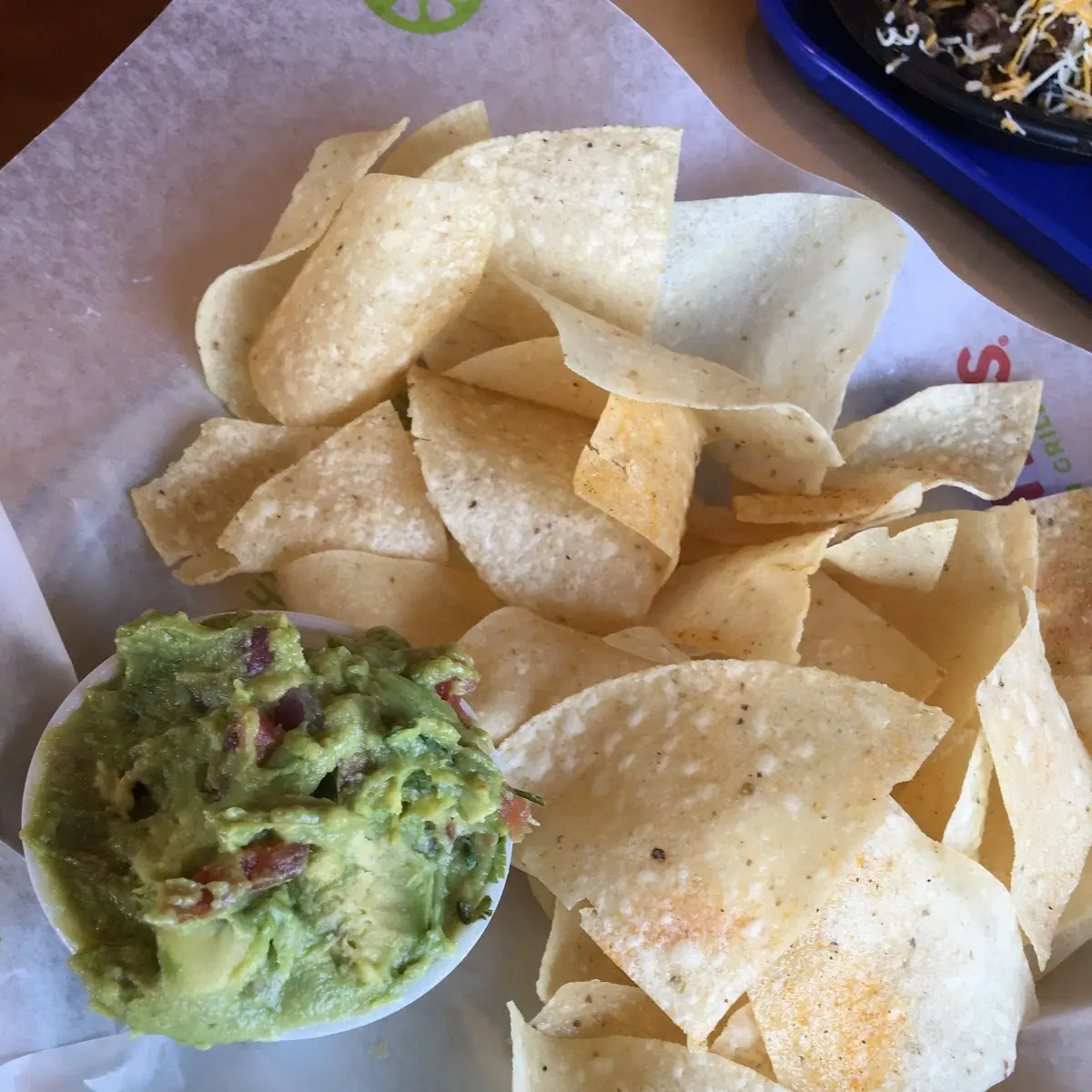 Guacamole Chips & a Fountain Drink