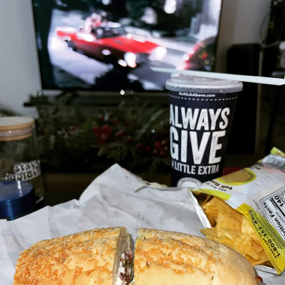 Club Sub on Rosemary Parmesan Bread