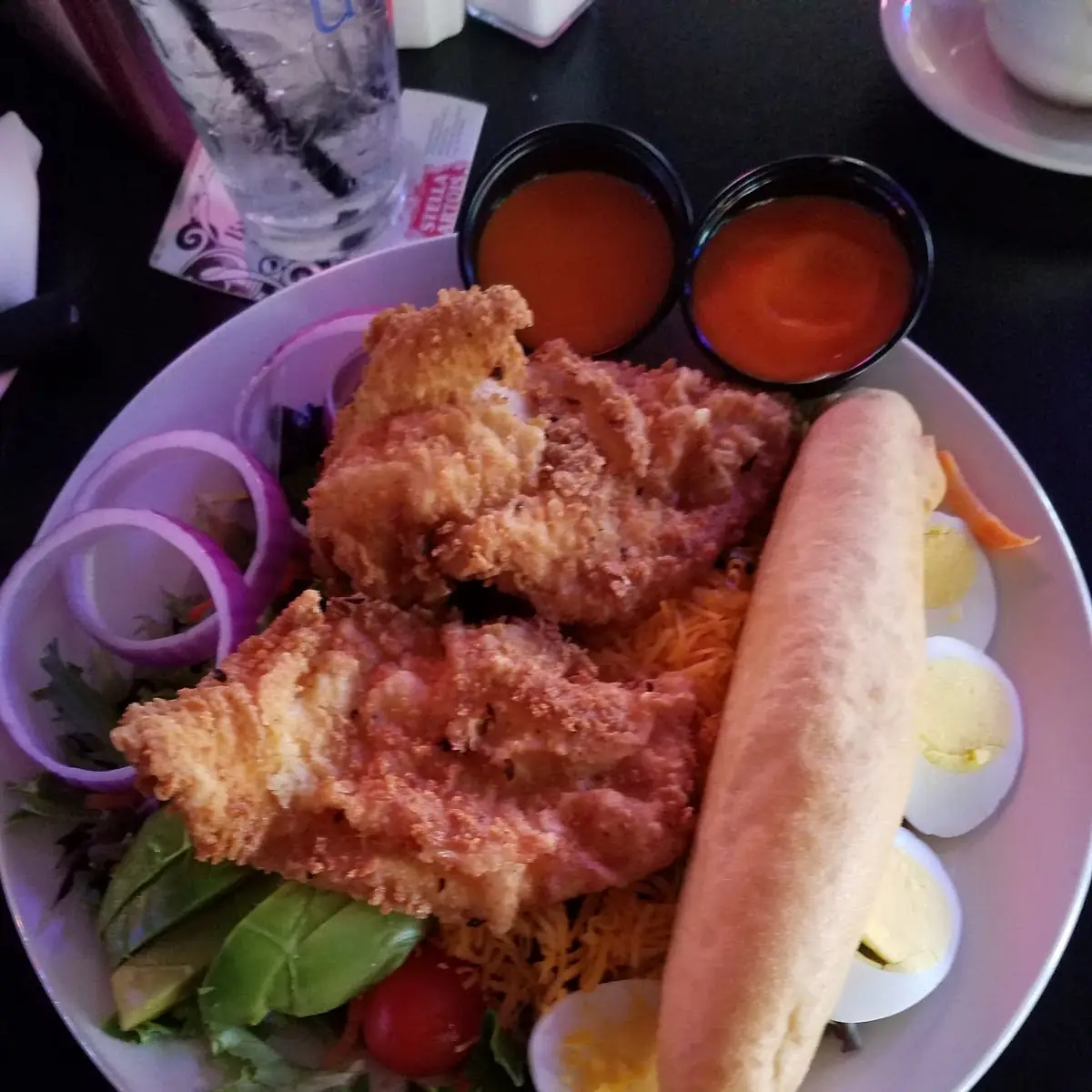 Cobb Salad with Fried Chicken