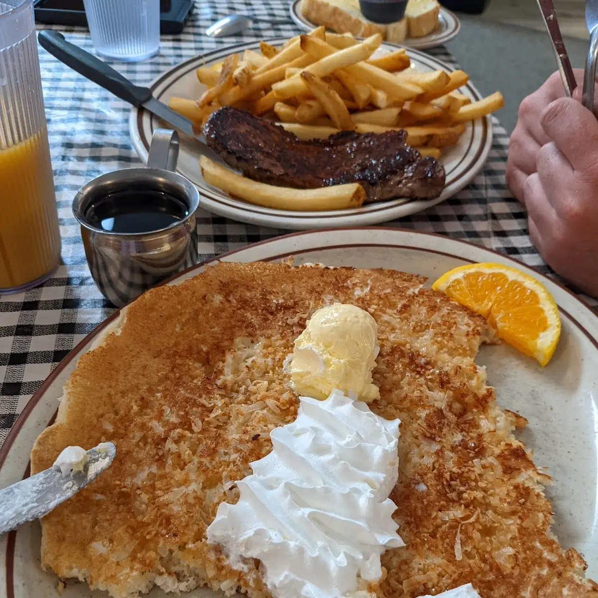 Chicken Fried Steak Eggs and Hashbrowns