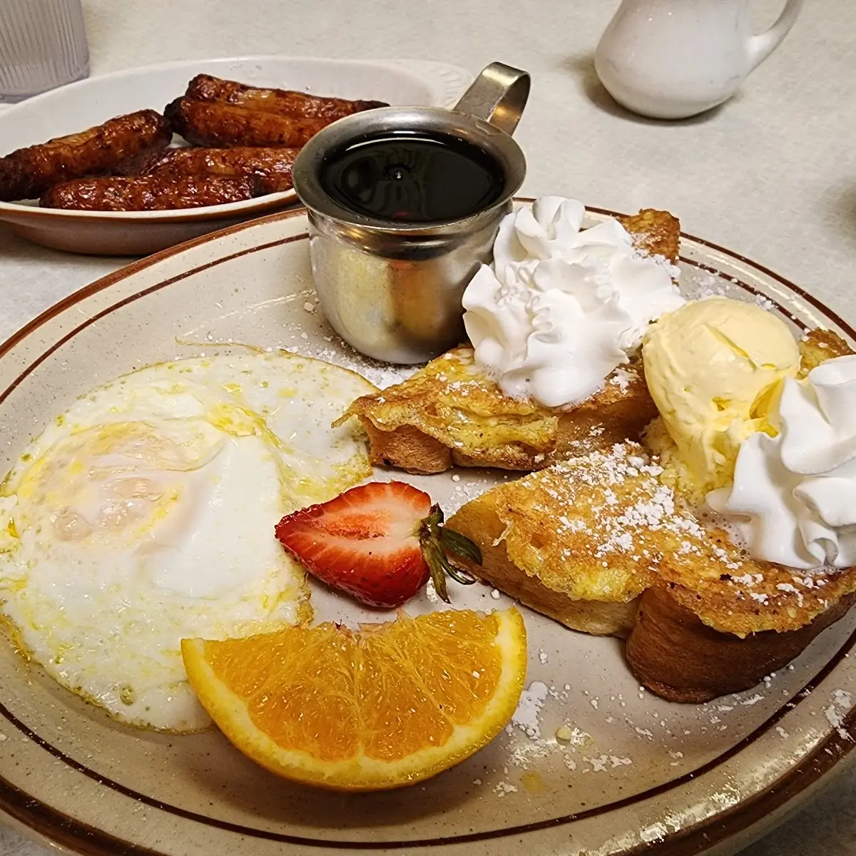 French Toast and Egg over Easy