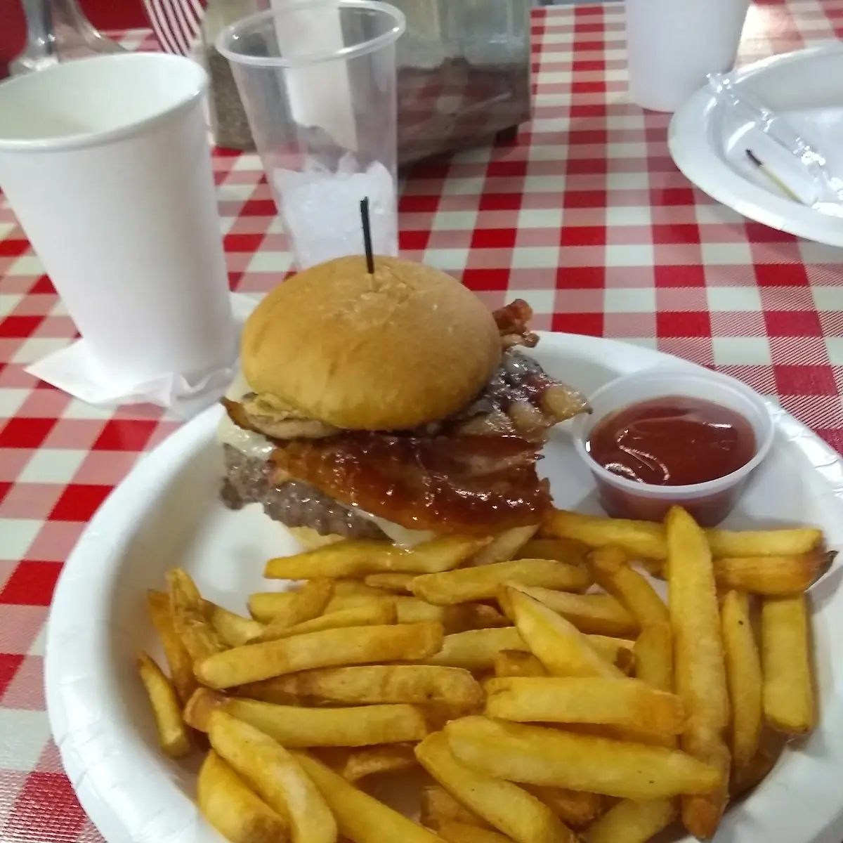 Mushroom Bacon Swiss Burger