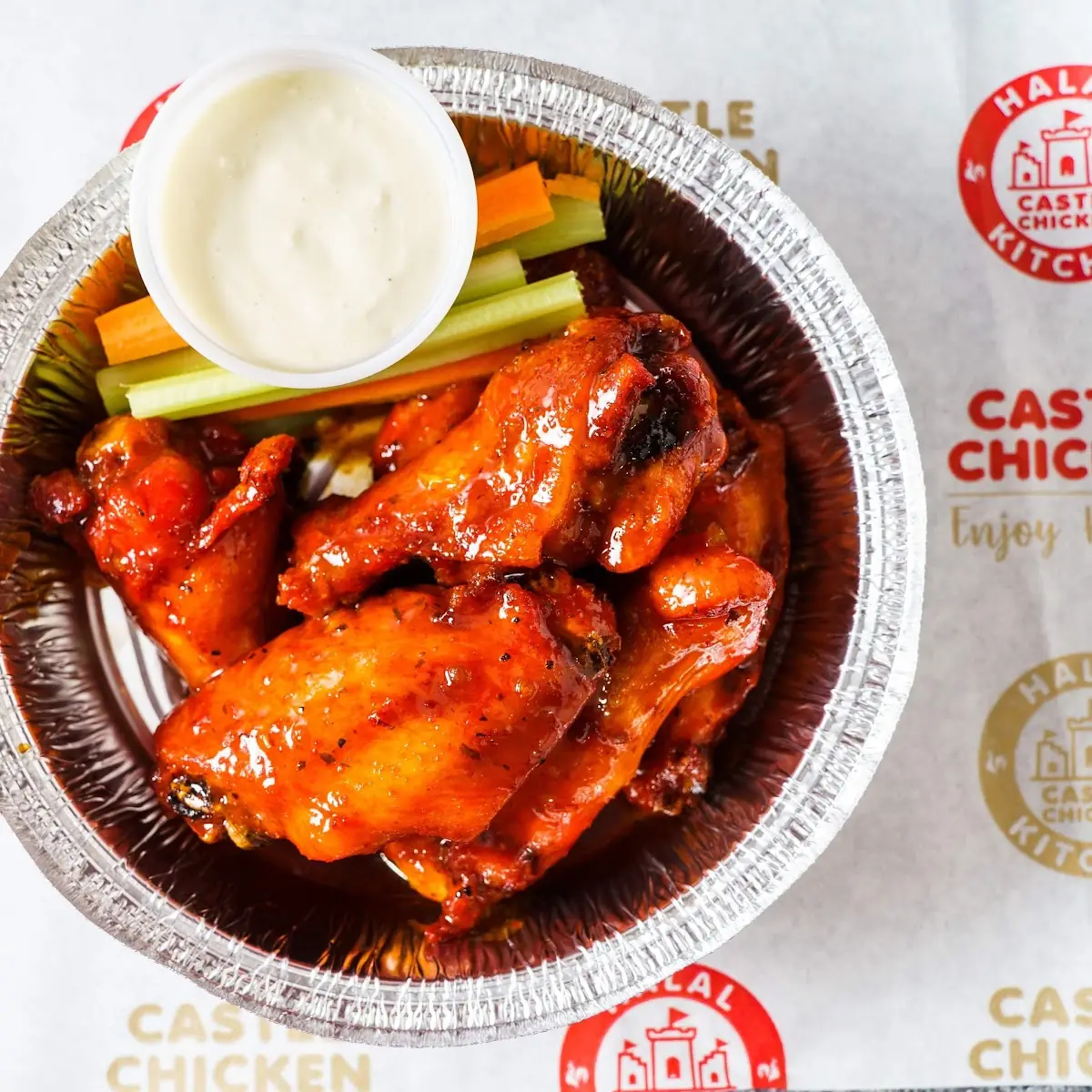 Garlic Parmesan Wings 6pcs