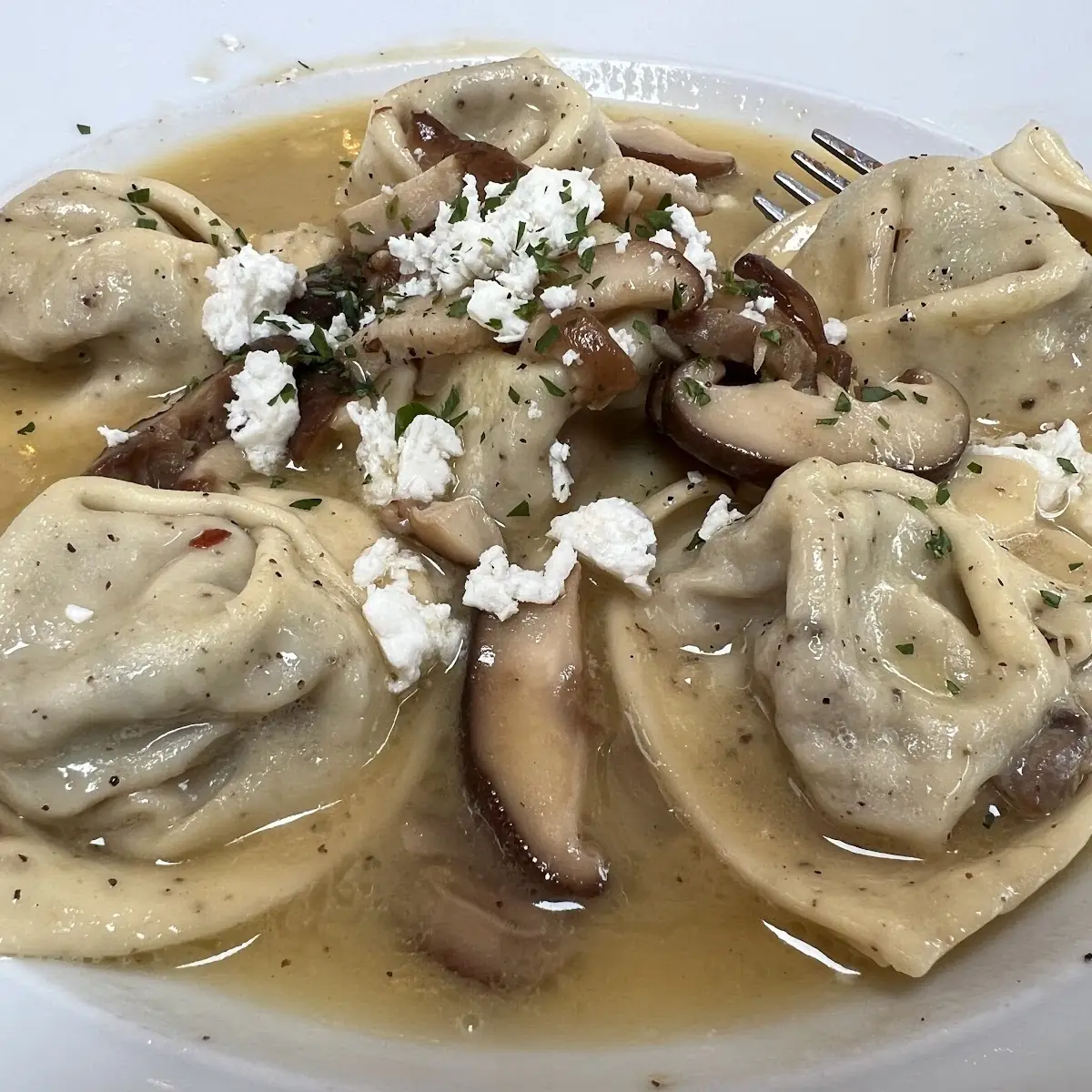 Wild Mushroom and Walnut Tortellini