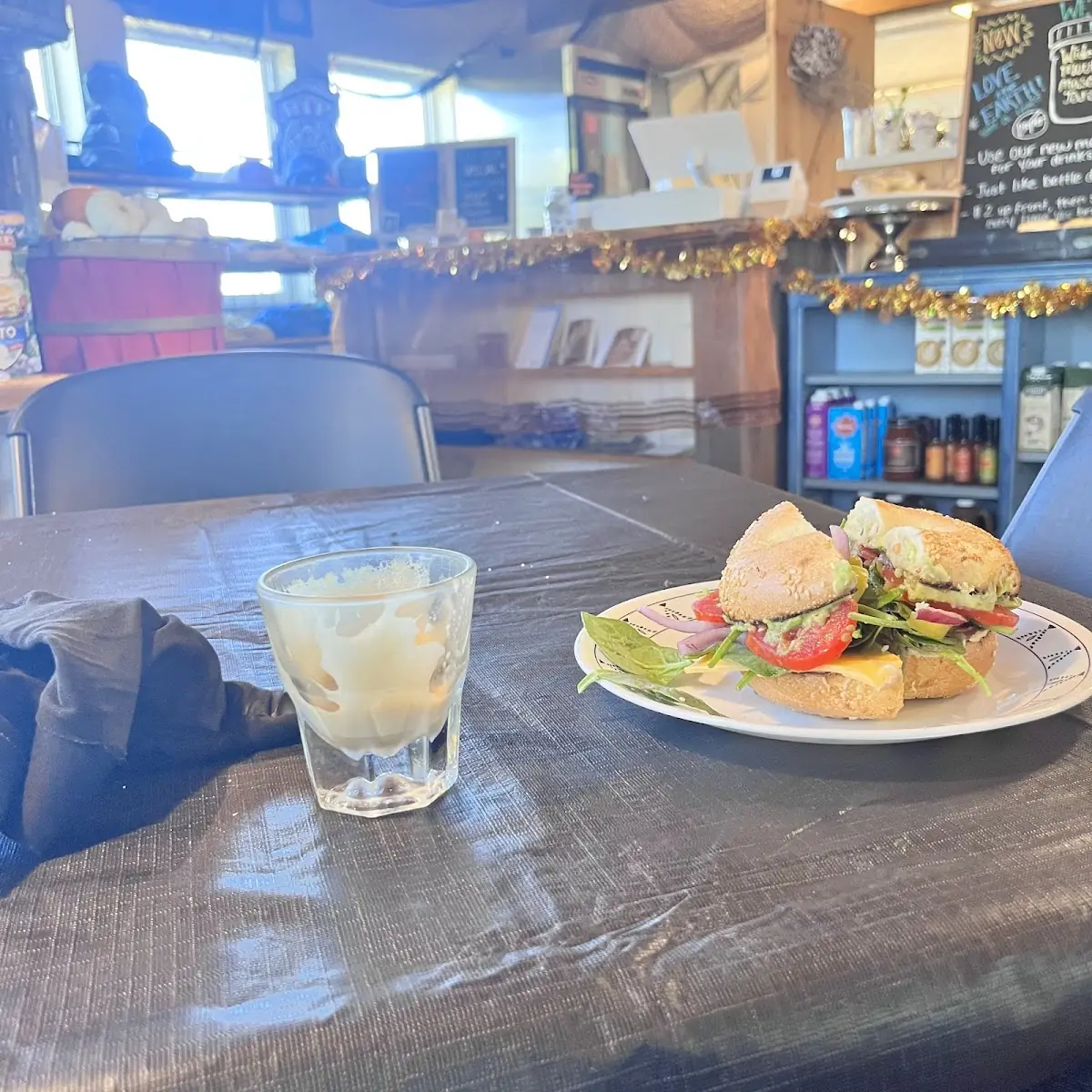Breakfast Sandwich and a Cortado