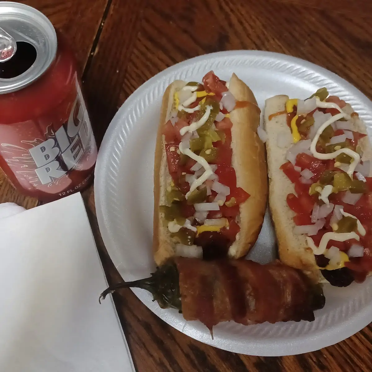 Bacon Wrapped Hot Dog