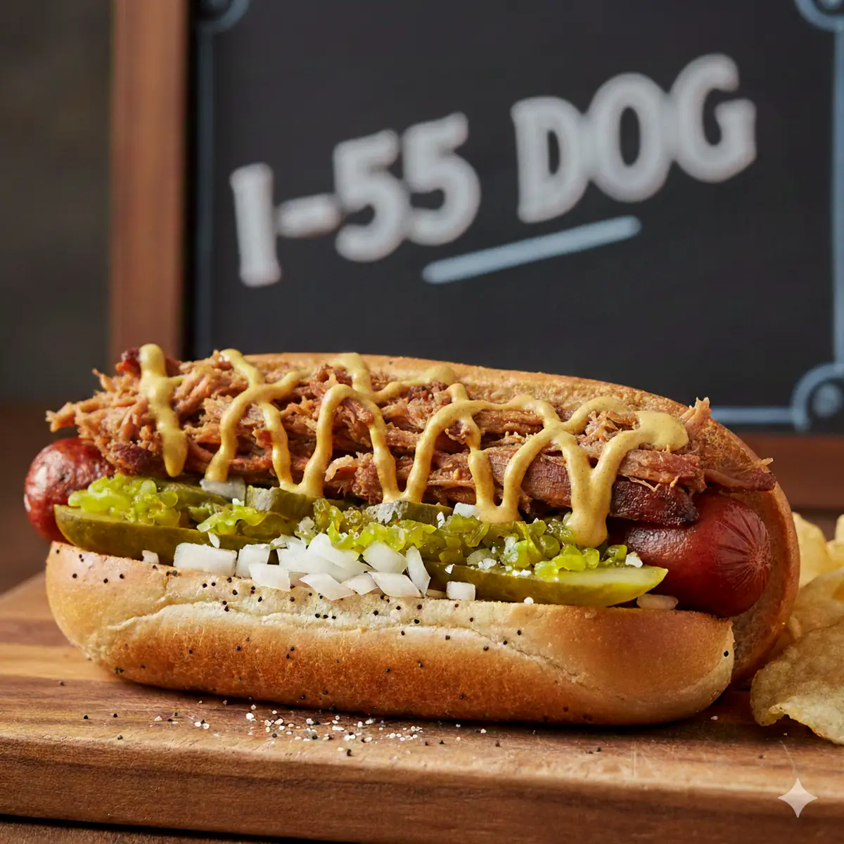 All-Beef Hot Dog BBQ Dog