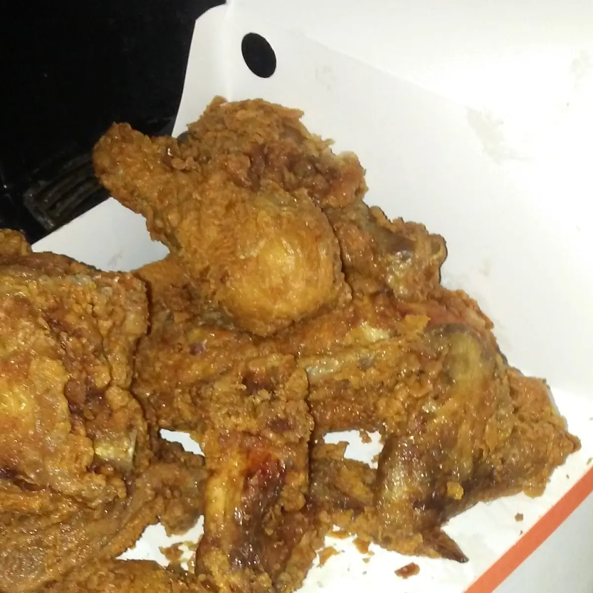 Burnt Chicken Wings and Legs