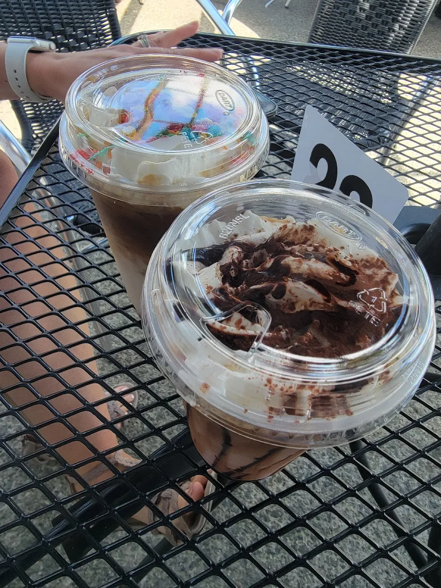 Fruity Pebbles Latte and Iced Mocha