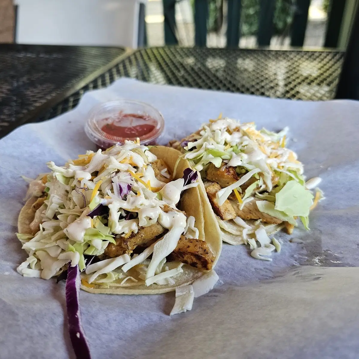 Two Soni Shrimp Tacos