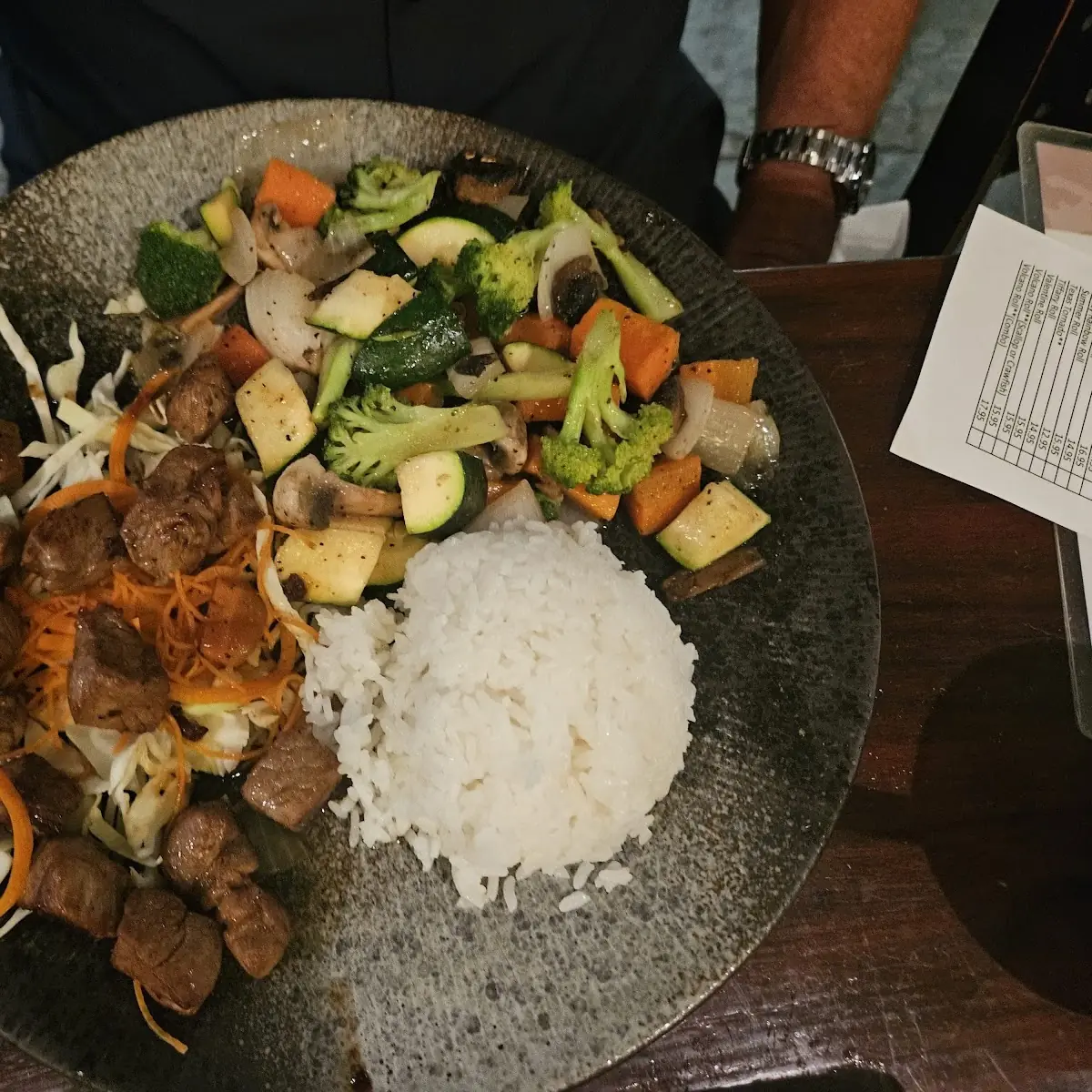 Hibachi Vegetable & Steamed Rice