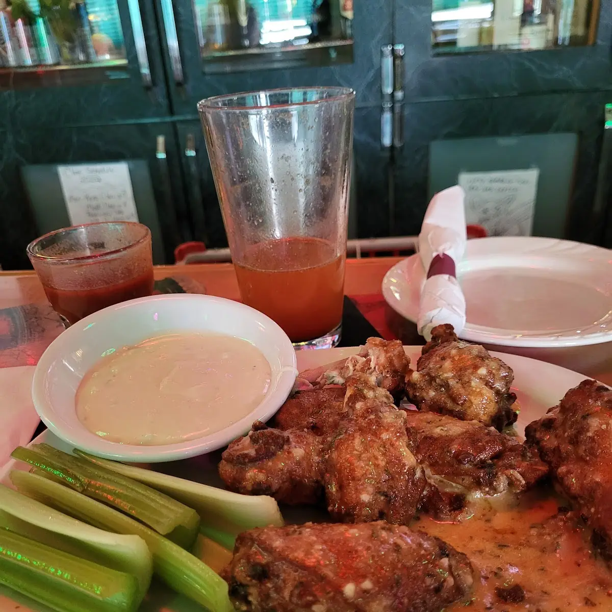 Garlic Parmesan Wings Appetizer