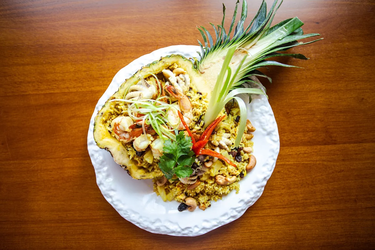 Giant Pineapple Seafood Fried Rice, RENS Cafe & Bistro Thai Contemporary