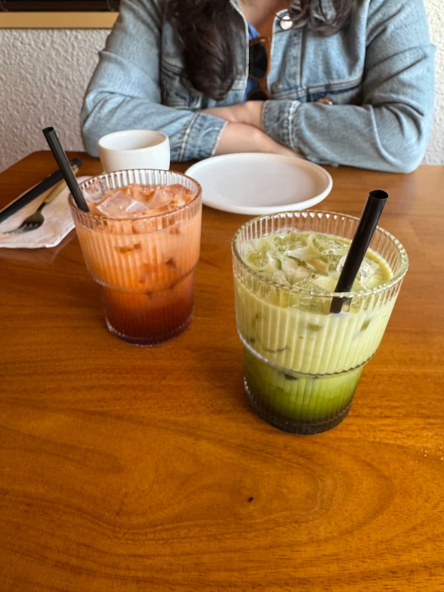 Thai Milk Green Tea, RENS Cafe & Bistro Thai Contemporary