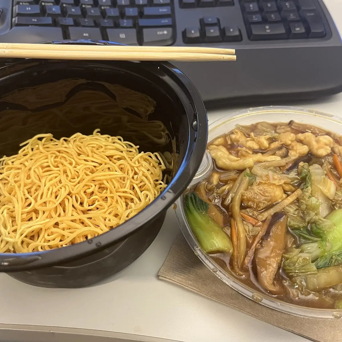Pan-Fried Noodles with Chicken