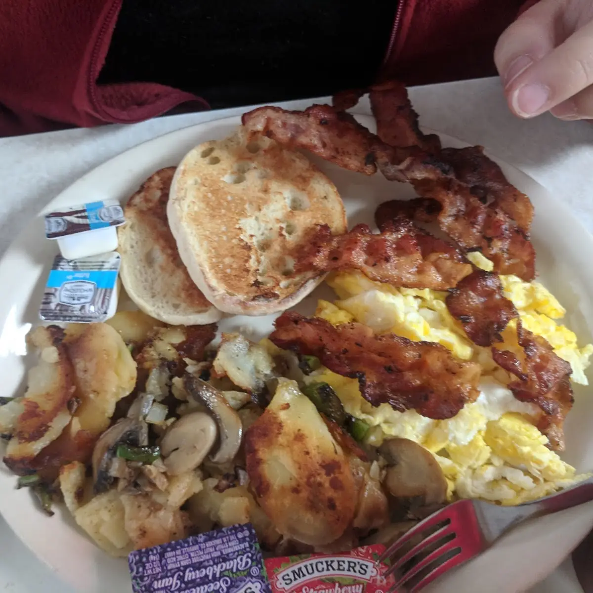 Bacon Eggs Hash Browns