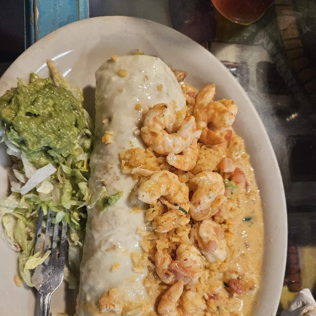Spicy Shrimp Burrito