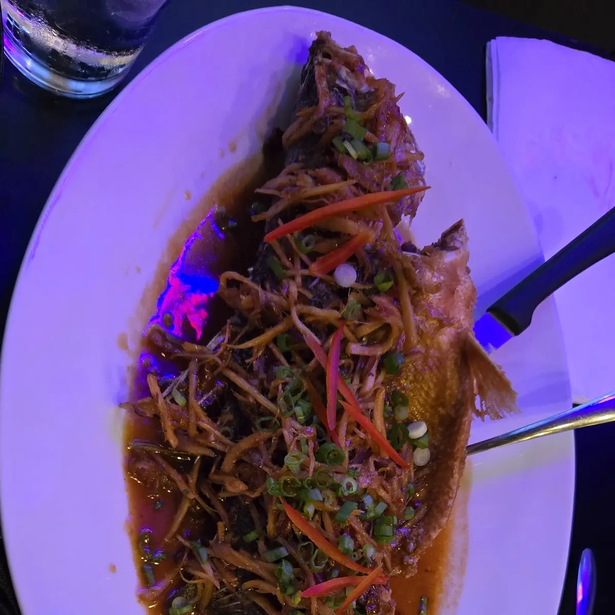 Whole Fried Fish with Black Bean