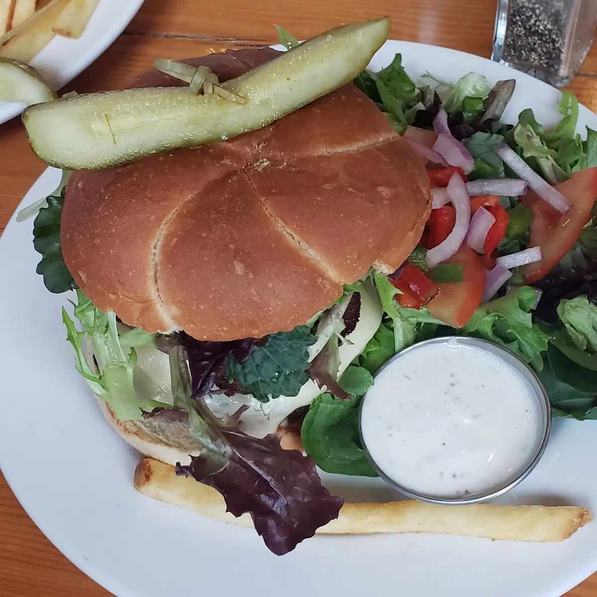 Mushroom Swiss Burger