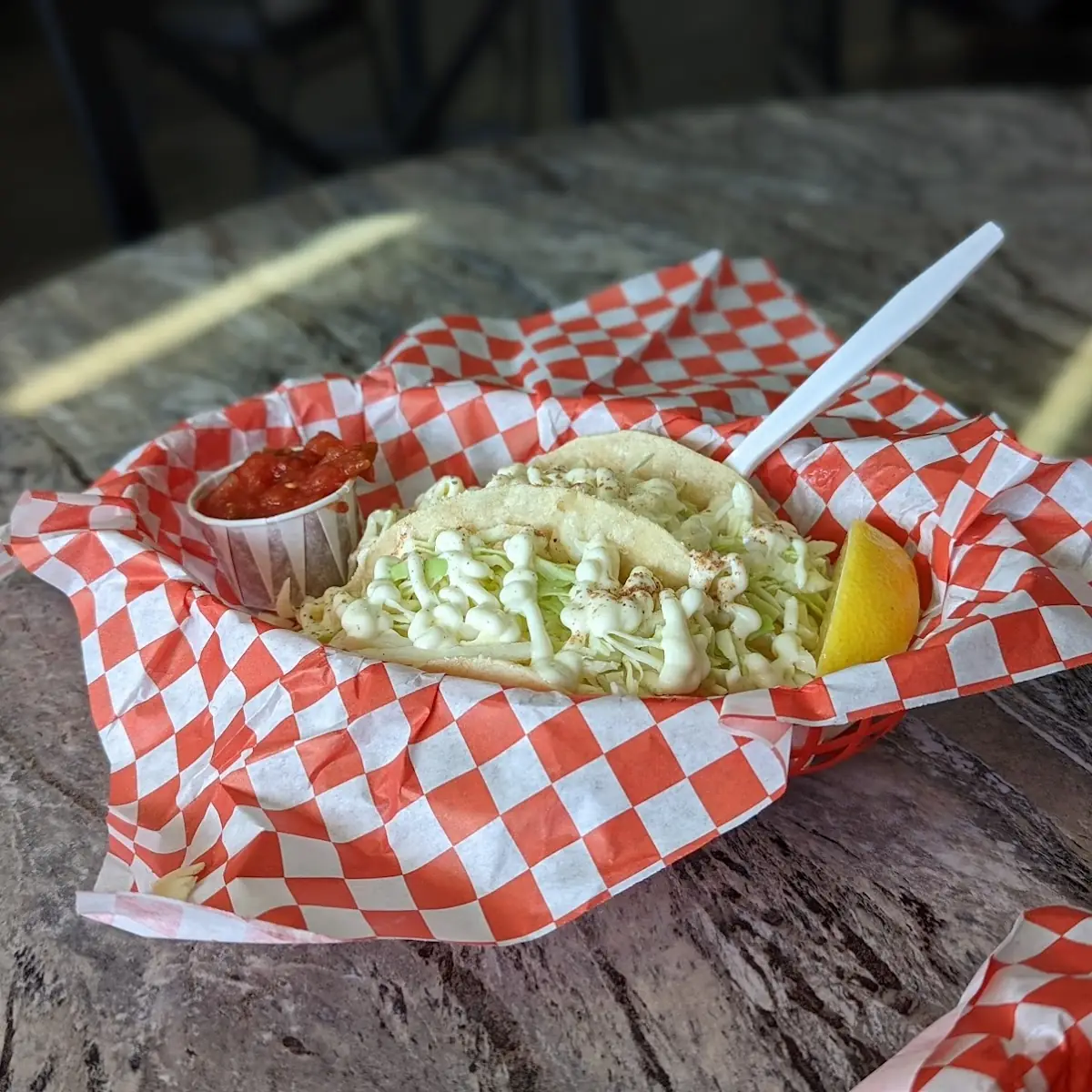 2 Halibut Tacos
