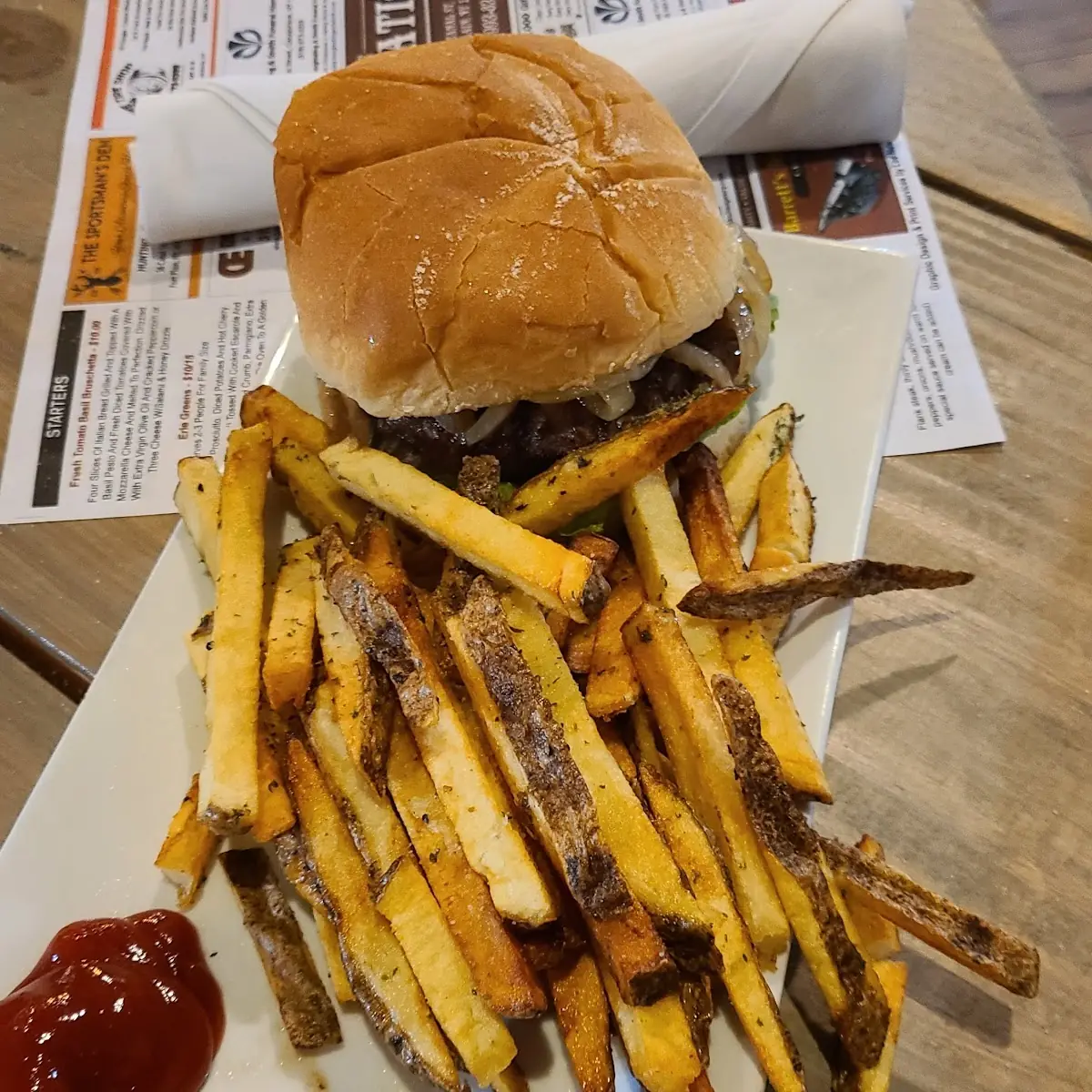 Burger and Fries