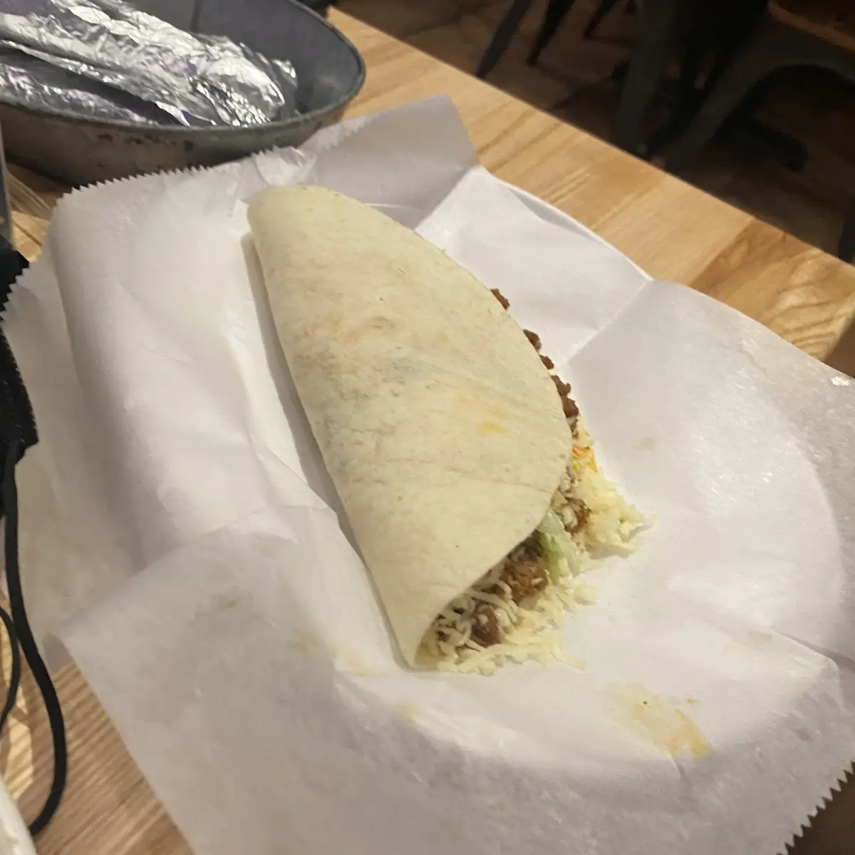Steak Taco or Grilled (chicken soft or hard shell)