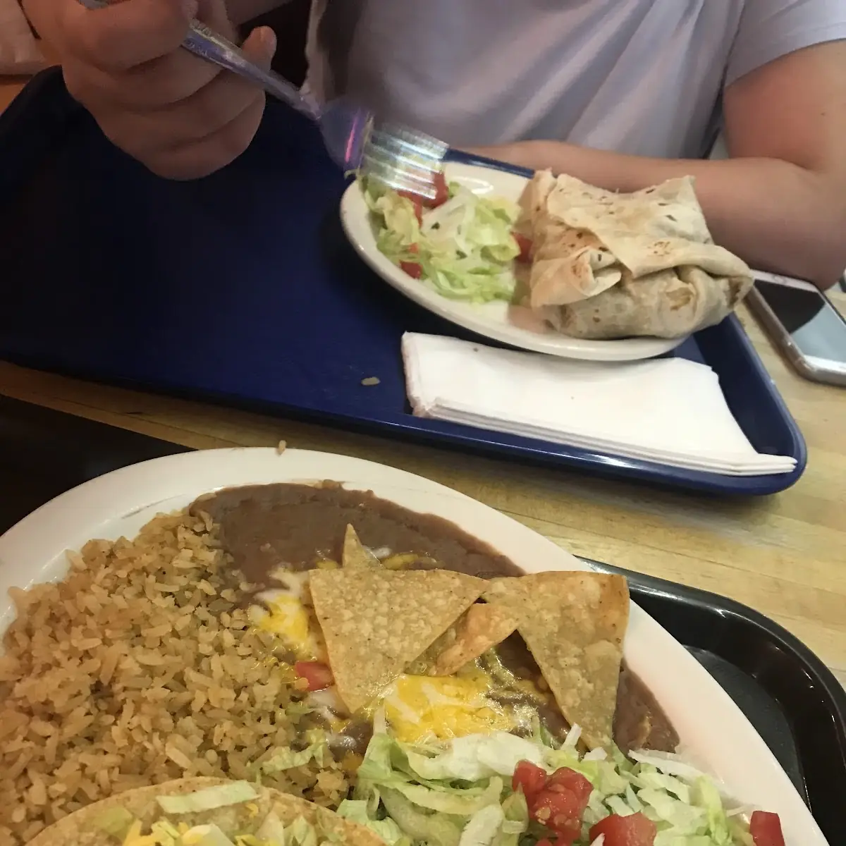 Burrito and Fish Tacos
