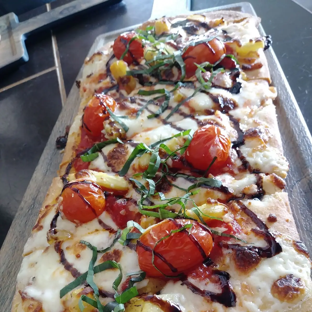 Margherita Flatbread with Pineapple