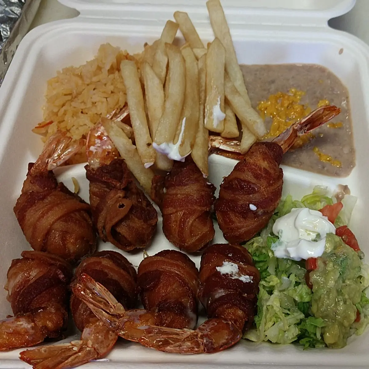 Cheese Stuffed Bacon Wrapped Shrimp