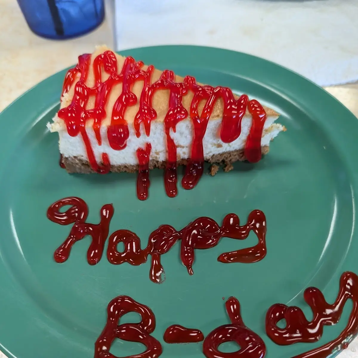 Birthday Strawberry Cheesecake