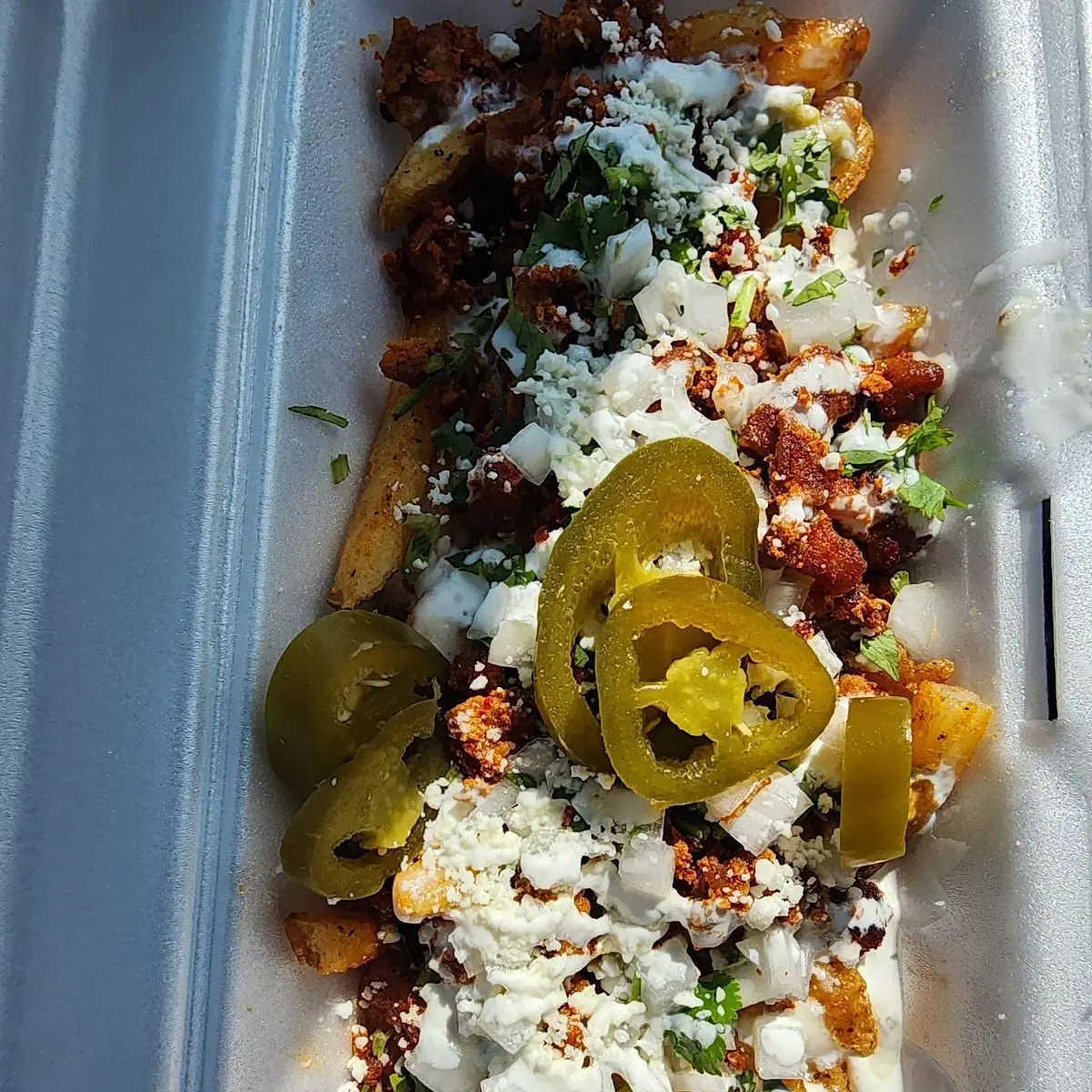 Loaded Pastor Nacho Fries