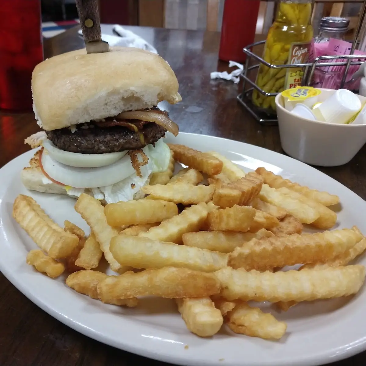 10. Mushroom Onion Swiss Burger