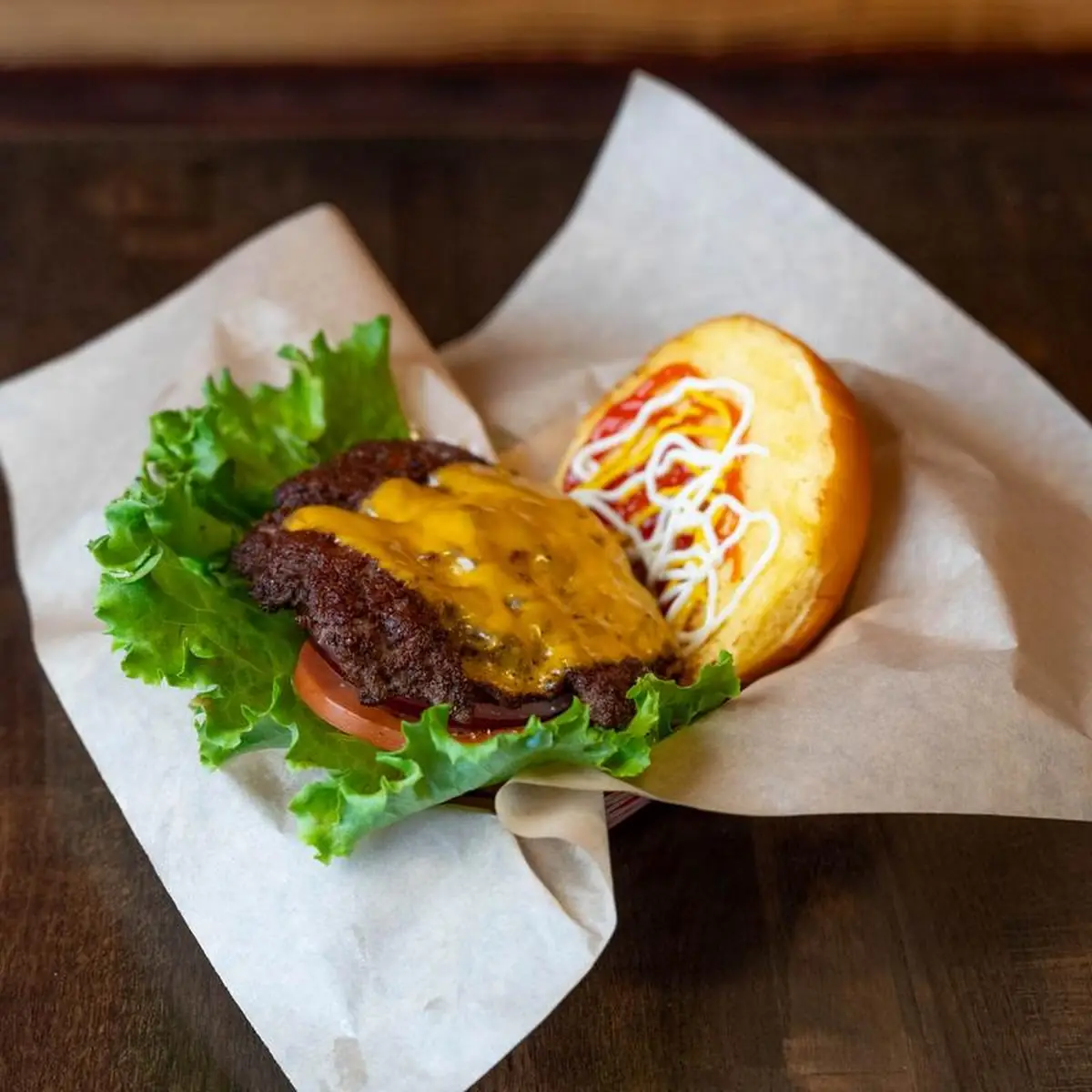 Beef Patty with American Cheese Meat & Cheese Only