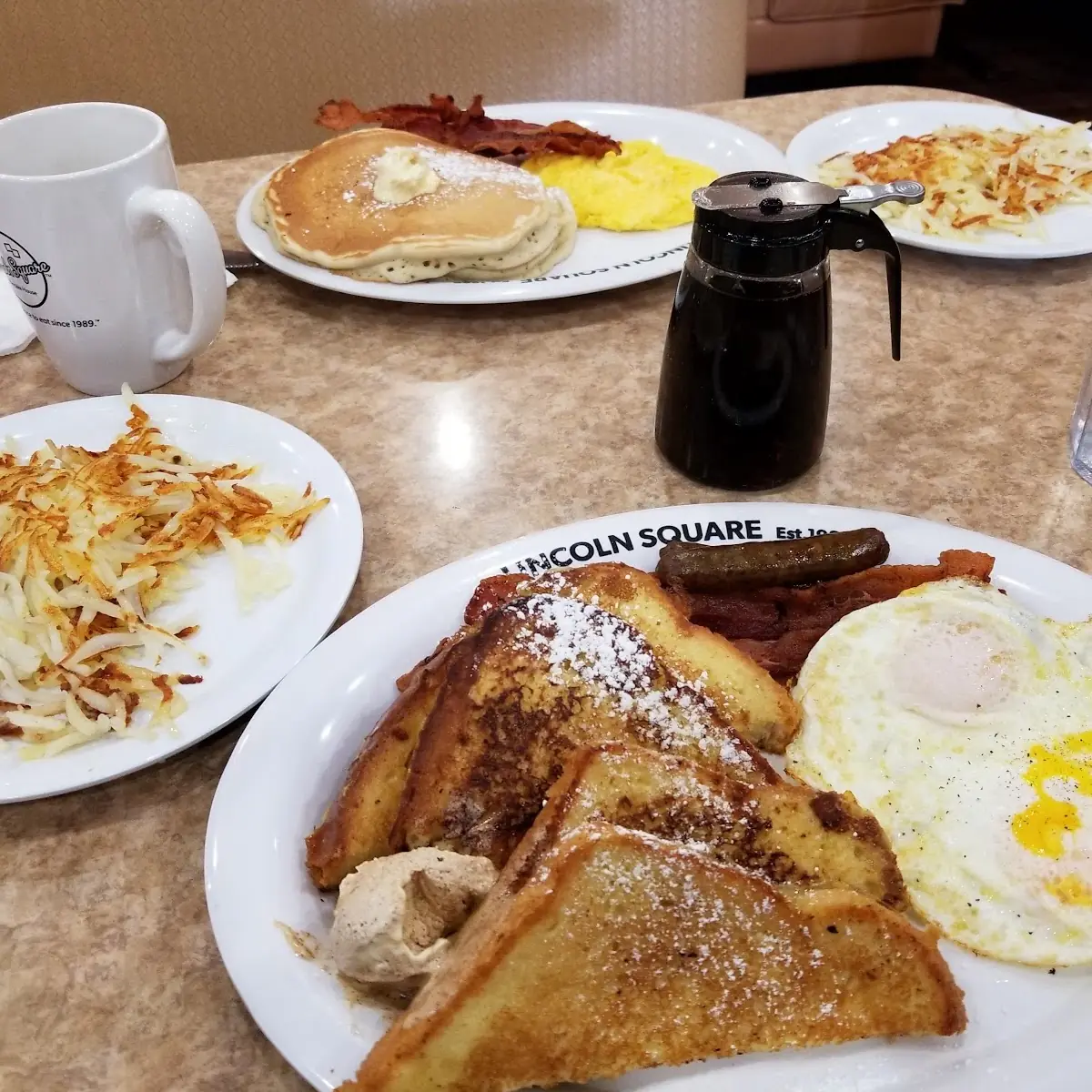 French Toast Platter and Pancake Combo