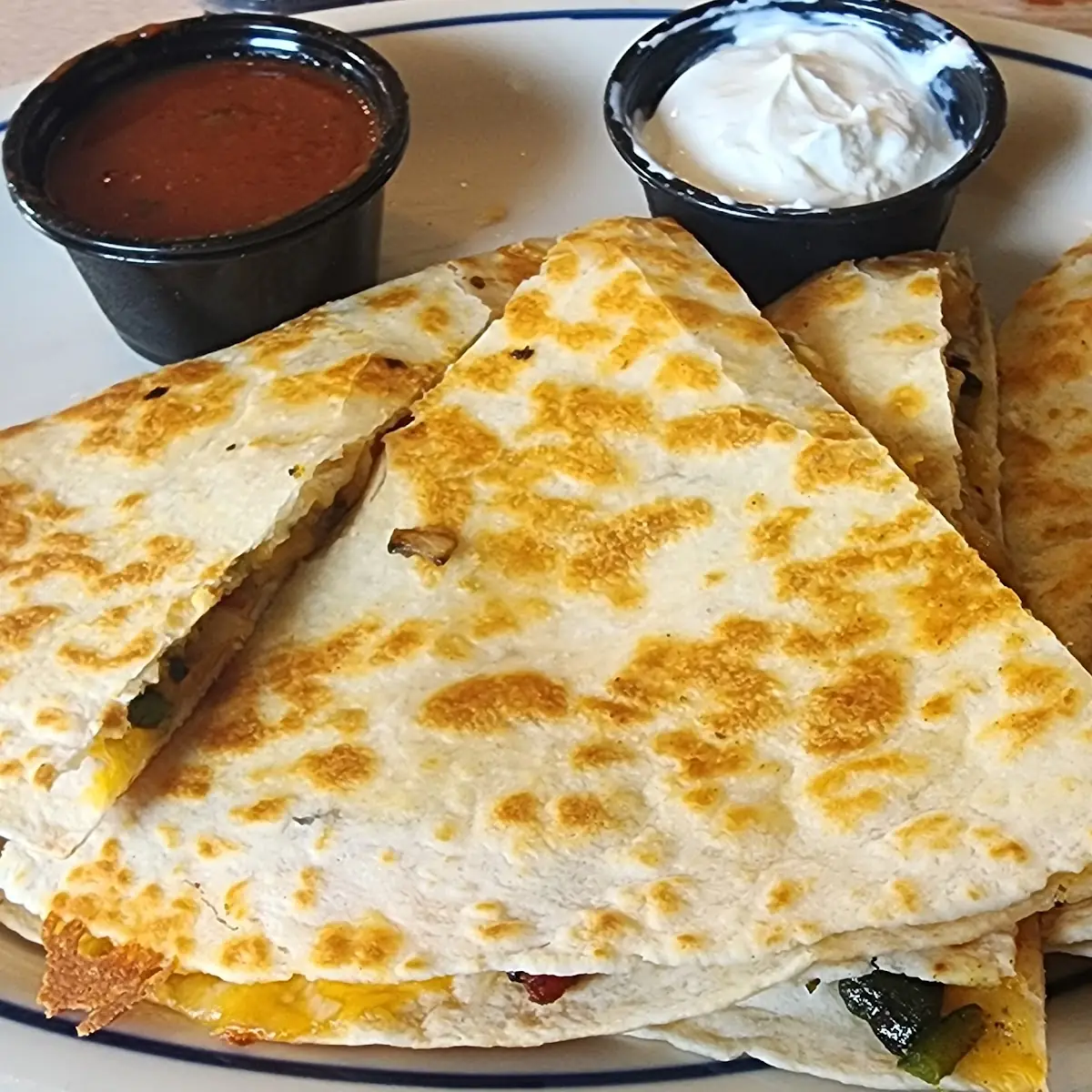 Chicken & Three-Cheese Quesadilla