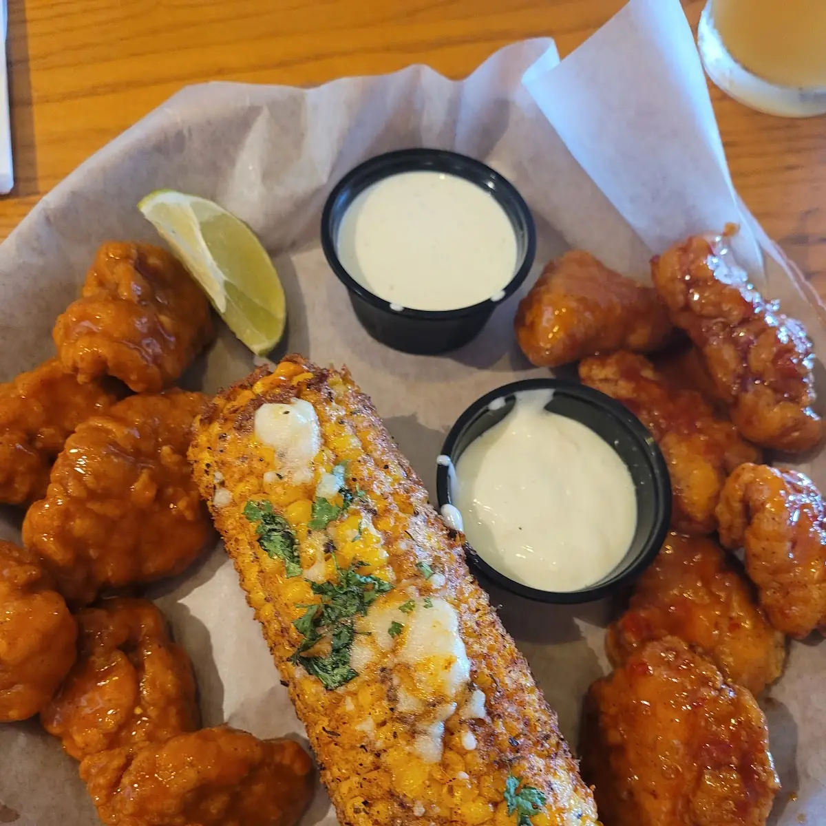 Boneless Wings Street Corn