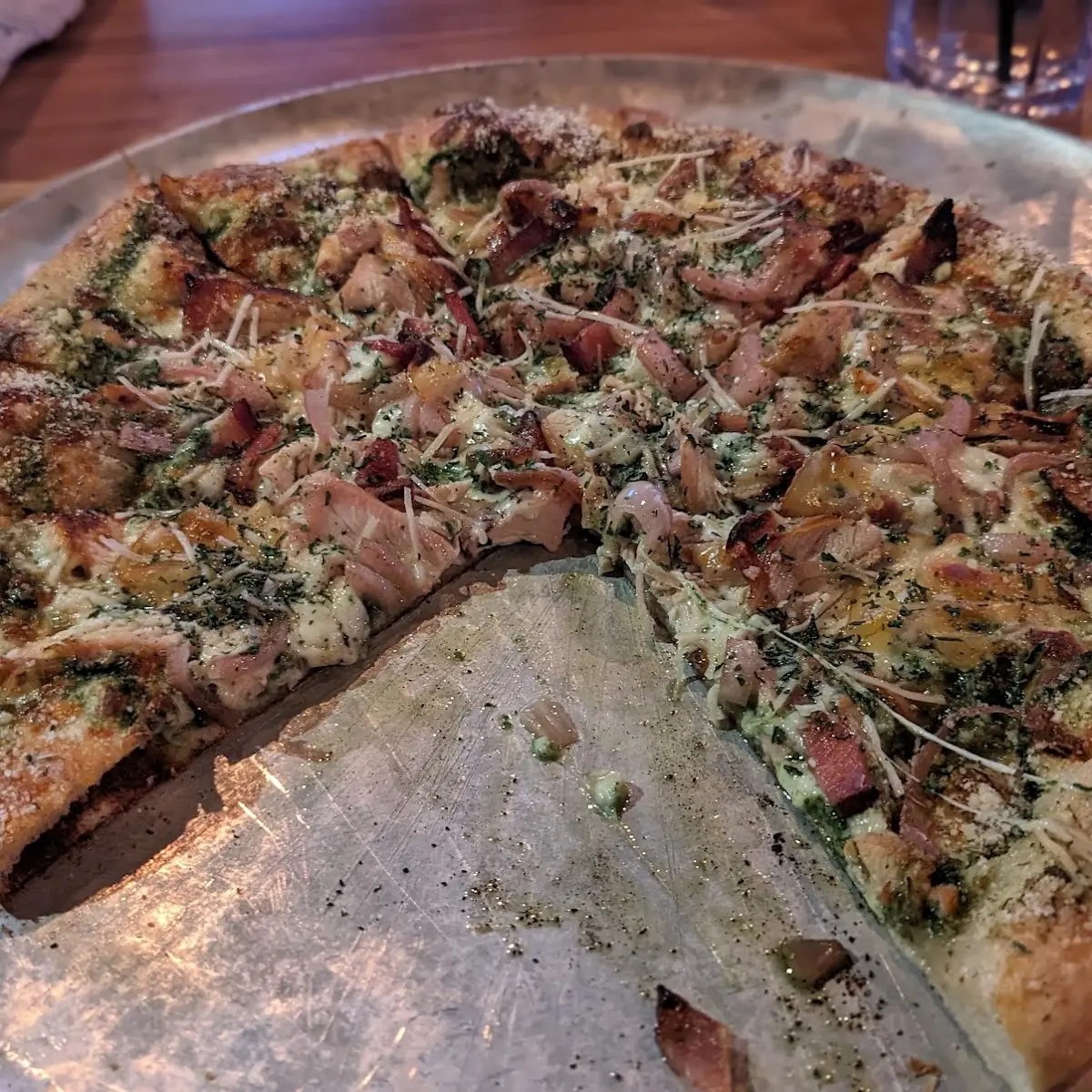 Pesto Chicken Pizza
