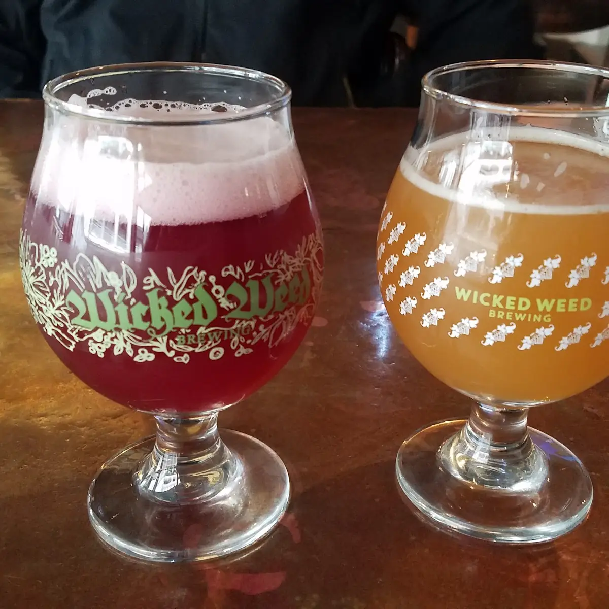 Town Brewing Hibiscus Raspberry Session Sour and New Anthem Earth Below IPA