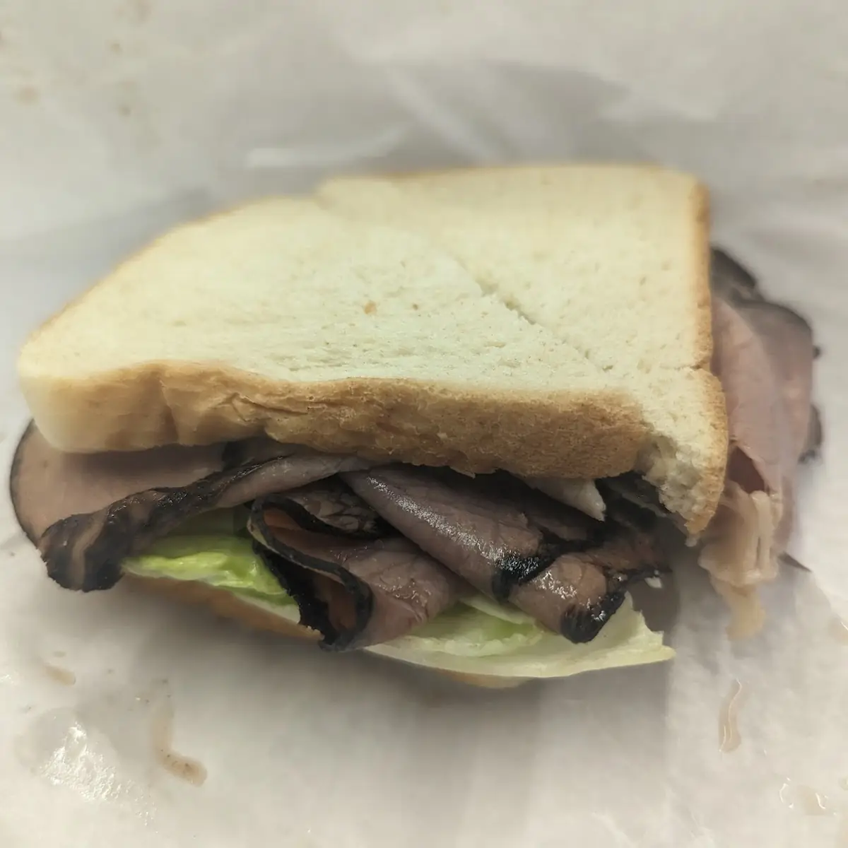 Roast Beef Bacon Lettuce Tomato Mayo