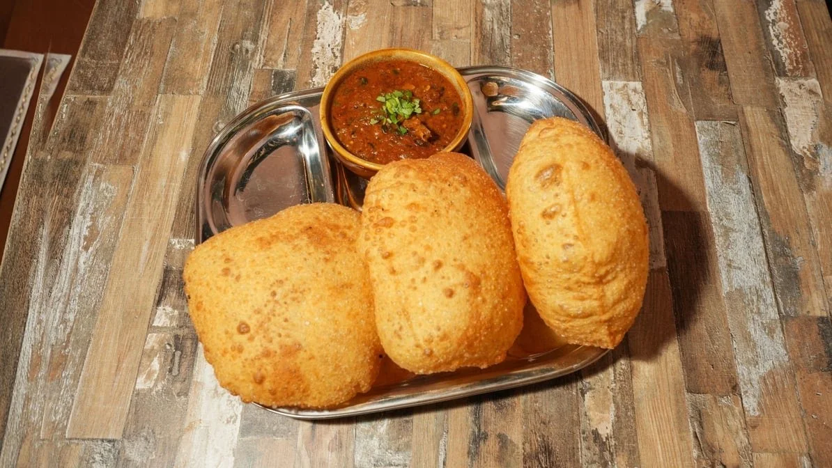 Poori with Chana Curry, Simply South Kitchener | Indian Restaurant & Bar