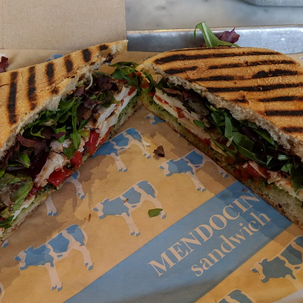 Chicken Pesto Caprese Sandwich