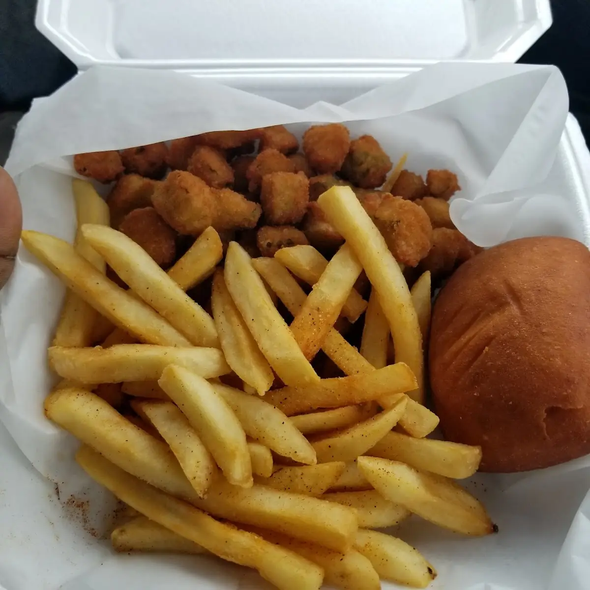 French Fries and Fried Okra