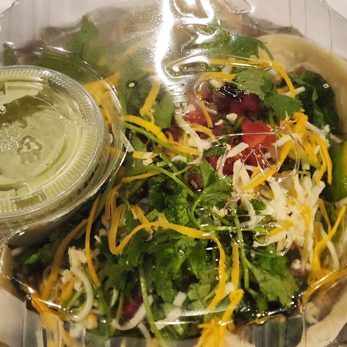 Taco Salad Coconut Shrimp