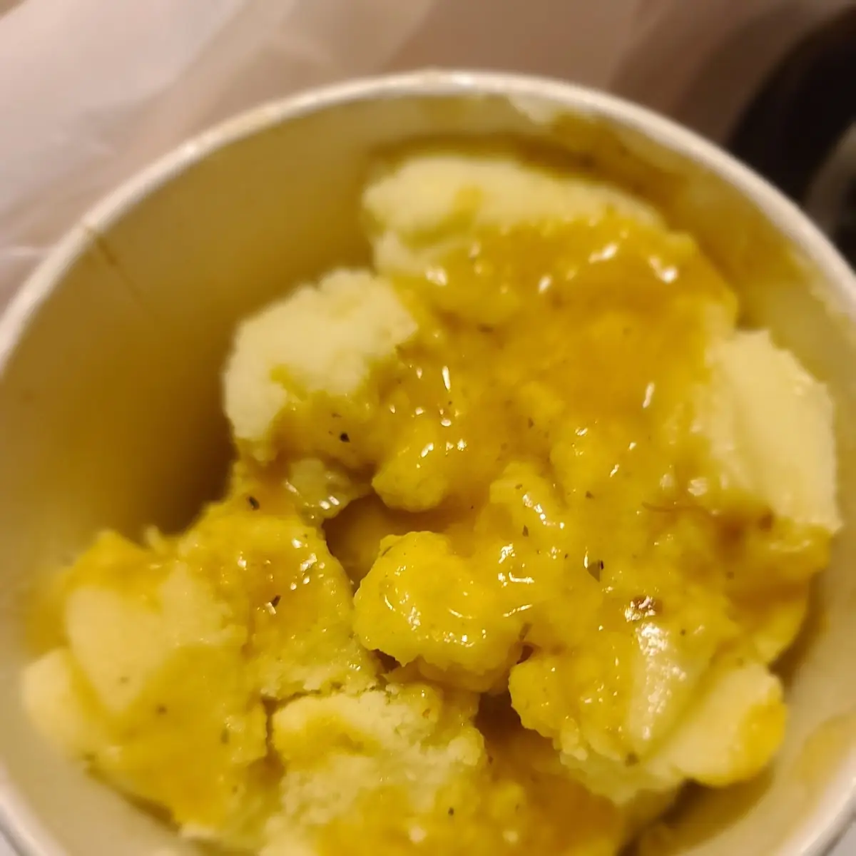 Uncooked Mashed Potatoes
