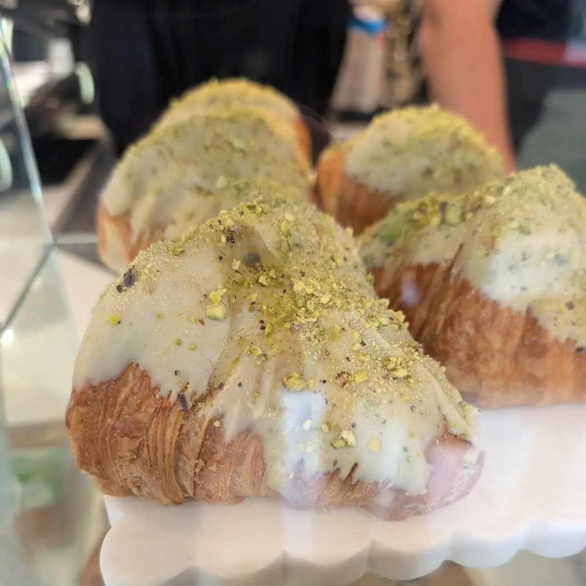 Pistachio White Chocolate Croissant