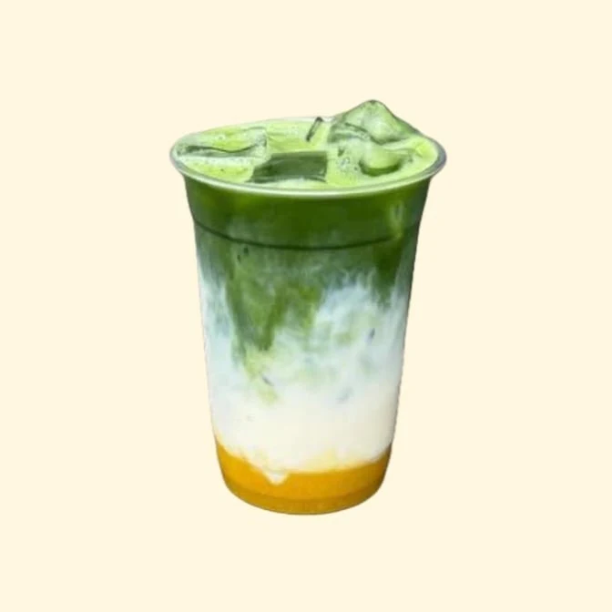 Iced Strawberry Matcha Milk, Lazy morning