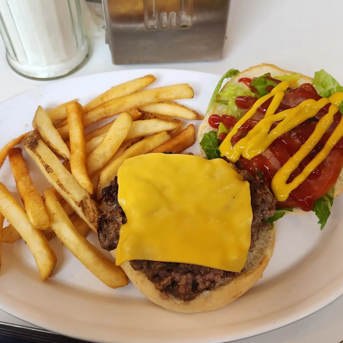 Burger and Fries
