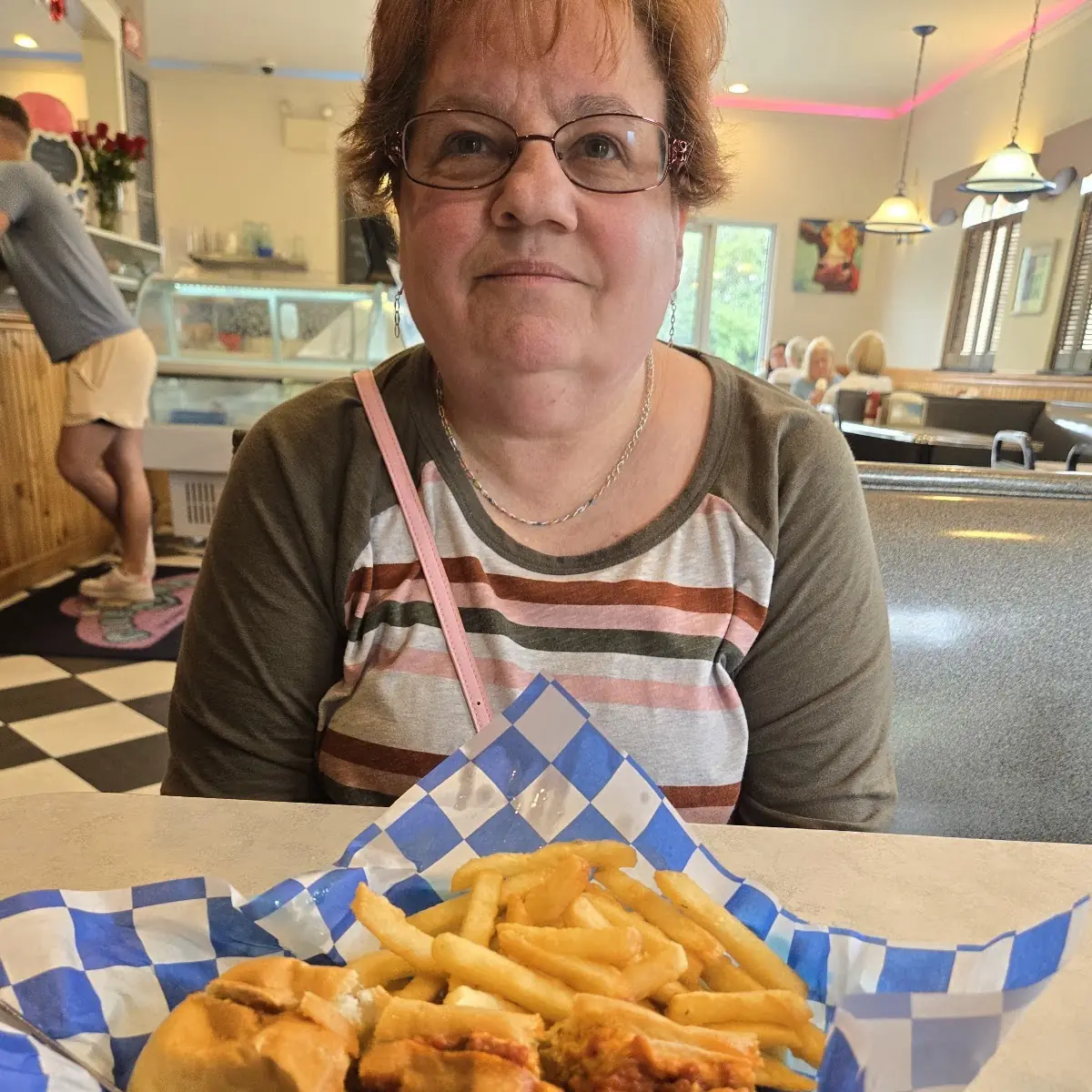 Cheesesteak Sandwich and Fries