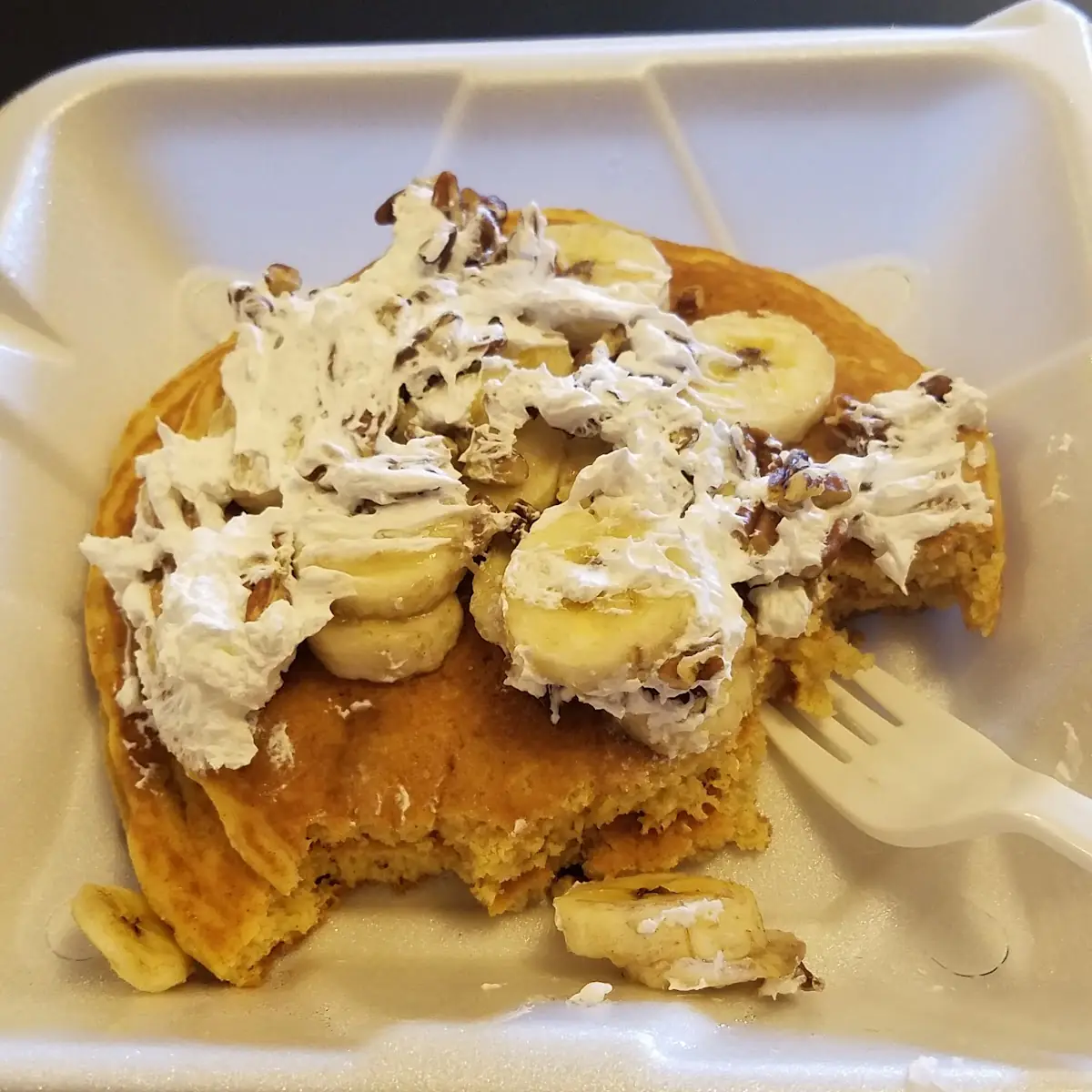 Banana Pancakes with Pecans