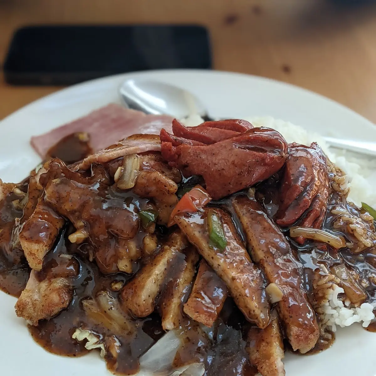 Fried Pork Intestine w Black Bean Sauce
